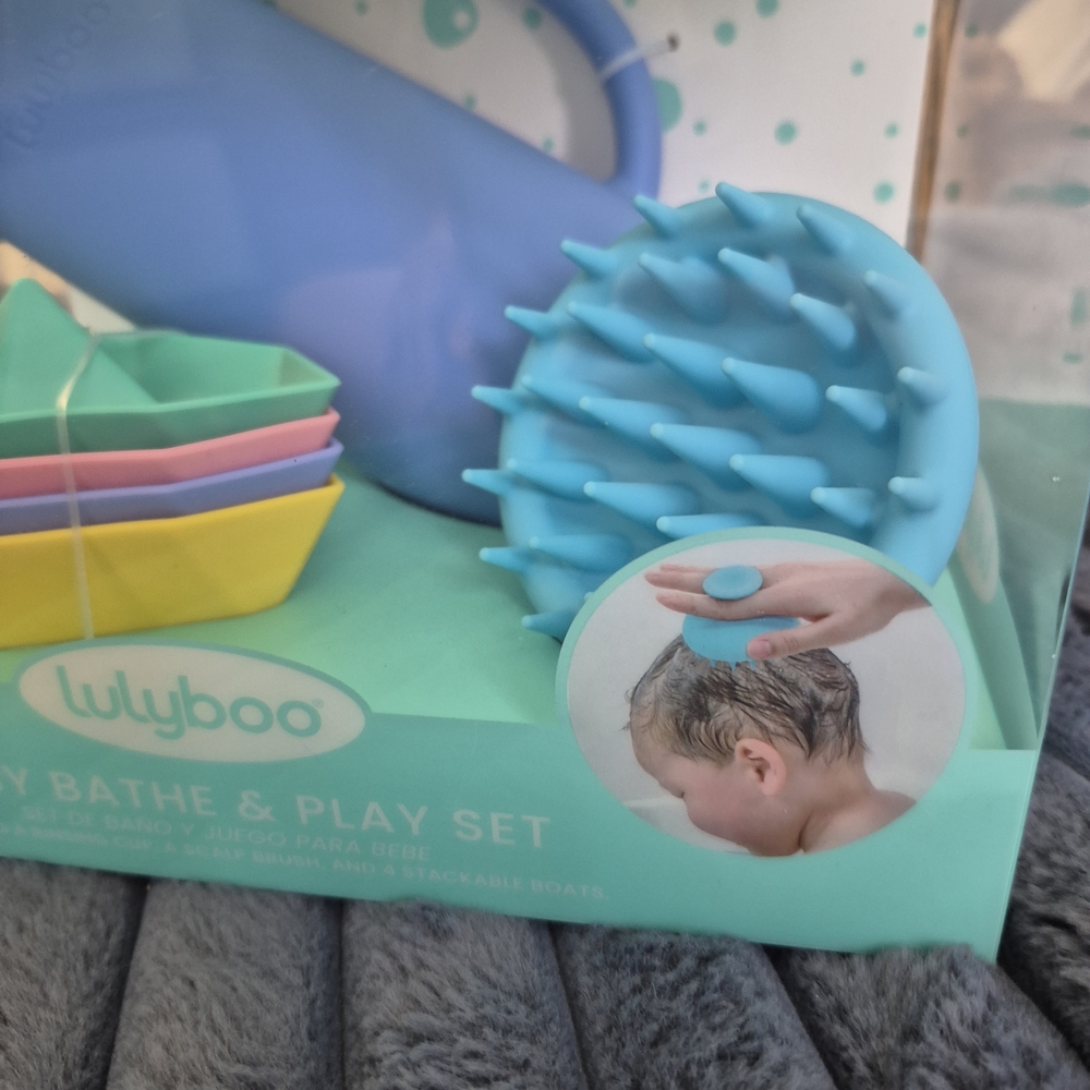 Baby Bathe & Play Set - Blue and Yellow